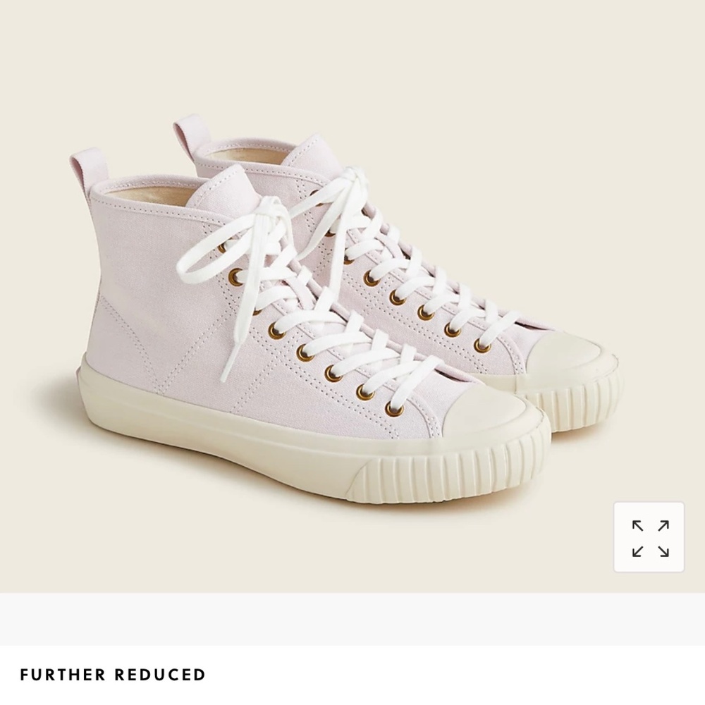 J.Crew High top sneakers SZ 6H  Blossom Ivory. Brand new in box